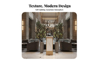 Floor-Standing Rectangular Display pillar Elegant Accent Piece Pedestal Stand Modern design Decorative Furniture Minimalist Design for Home Decorators, Interior Designers, Hotel Lobby, Living Room, Entryway, Showroom