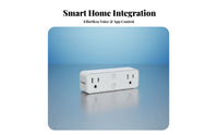 WiFi Wall Outlet with Shelf Timer and Schedule Double Outlet WiFi Socket Double Socket Smart Plug Sp Alternating Current