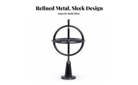 Long-Lasting Rotate Metal Rotating Top Educational Gift Metal Anti-Weightlessness Zinc Alloy for Adults, Men, Desk Decoration, Office