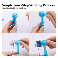 Embroidery Thread Winder Prevents Tangling Embroidery Thread Winder Kit Easy to Use for Embroiderers, Crafters