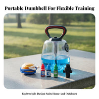 Transparent Water-Filled Exercise Weight Fillable Handheld Water-Filled Weight Side Valve Portable Travel Dumbbells