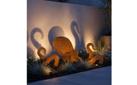 Garden Stake Sculpture Nautical Cephalopod Sculpture Rustic Giant Squid Garden Statue for Homeowners