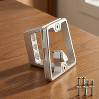 Aluminum Alloy Folding Bike Front Carrier Block Lightweight Folding Bike Carrier Block Sturdy Bike Cargo Rack Bracket with Screws Long-Lasting for Cyclists, Commuters