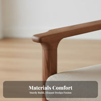 3-Seater Sofa Modern Design 3-Seater Wooden Frame Sofa wooden Look Living Room Seating for Small Space Dwellers, Families, Home, Office, Bedroom