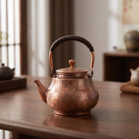 Tea Kettle Spill Resistant Copper Kettle Heat Resistant Teapot for Collectors, Kitchen Decor