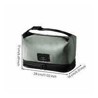 Portable Wet Dry Separation Travel Bag Organized Compartments Men's Travel Toiletry Bag Multiple Pockets for Travelers, Business Trip, Gym