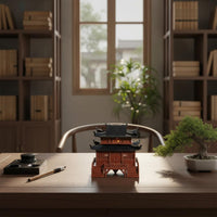 Ancient Chinese Building Reproduction Traditional Design Chinese Design Pavilion Model Detailed Craftsmanship fishes Tank Pagoda Decoration