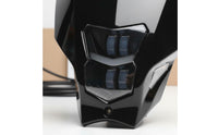 Menacing Face Headlight Waterproof Motocross Front Light Assembly Aggressive Styling Vehicle Lighting for Night Riding