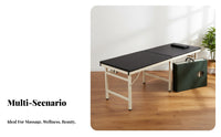 Multi-Functional Portable Massage Bed Installation-No-Installation Portable Massage Table Water & Oil Proof Folding Treatment Table Easy to Clean for Beauticians, Physical Therapists, Estheticians, Beauty Salons, Medical Facility S, Medical Facility