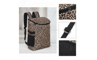 Insulated Cooler Backpack Leakproof Backpack Cooler with Front Pocket Adjustable for Picnics, Beach
