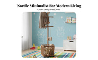 2-in-1 Design Rolling Valet Stand with Hamper Large Capacity Basket Clothes Rack 360° Rotating Wheels Home Storage Solution Lockable Casters for Adults, Students, Families, Bedroom, Kid's Room, Small Areas, Entryway
