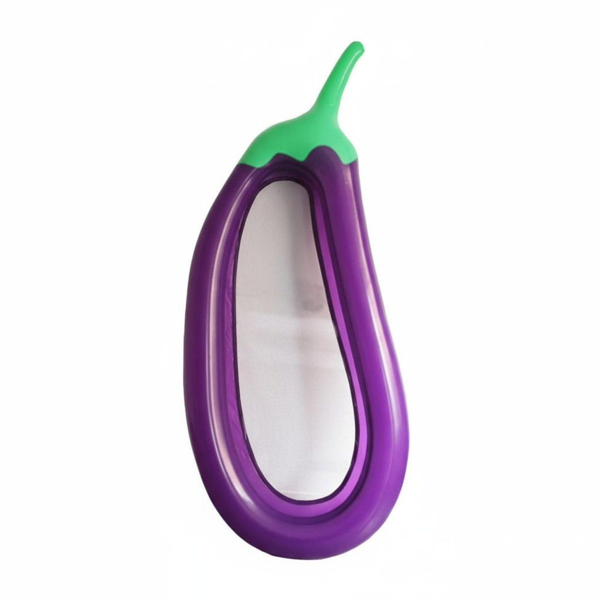 Thickened PVC Inflatable Eggplant Pool Lounger Fun Shape Eggplant Pool Lounger Long-Lasting Mesh Bottom Pool Lounge Portable for Children, Adults, Beach, Lake, Summer Vacation
