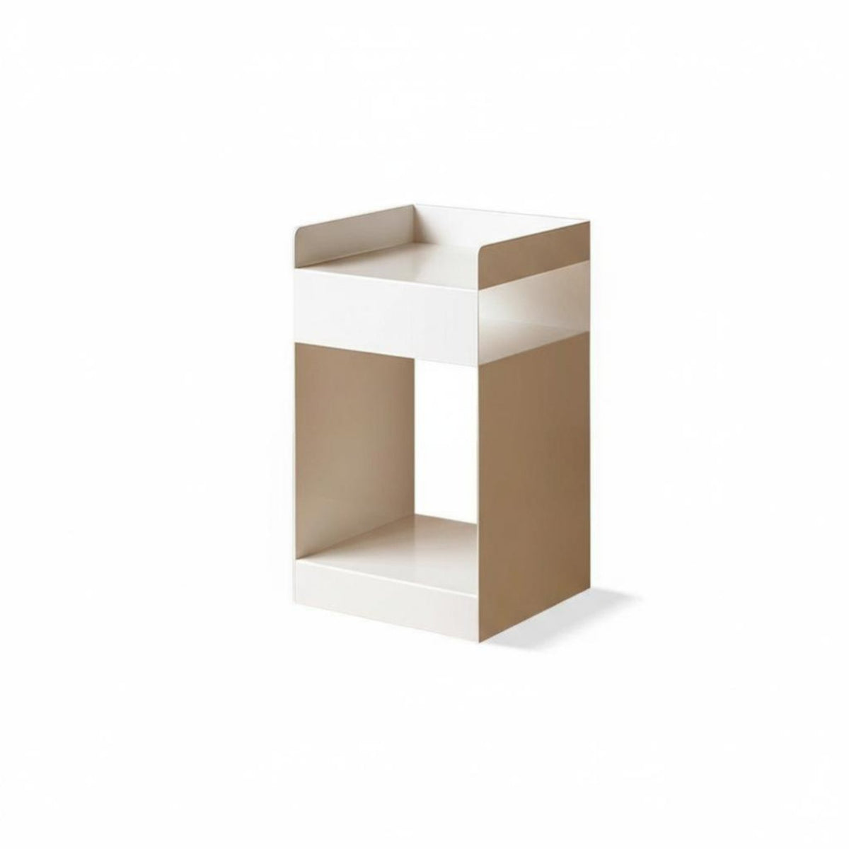 Minimalist Design Bedside Storage Table Multi-Functional Mobile Storage Cube With casters Nightstand Locking Casters for Apartment Dwellers, homeowners, Students, Living Room, Bedroom, Small areas, Office