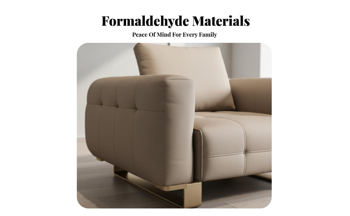 sectional Corner Sofa Genuine Leather Multi-Piece Configurable Sofa Luxurious design Sectional Couch for Homeowners, Families, Villa, leisure Space