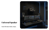 30kg Load Capacity Speaker Wall Mount Heavy Duty Adjustable Speaker Wall Mount Anti-Slip Design Shock Absorbing for Audiophiles, Karaoke Room, Recording Studio, Bar