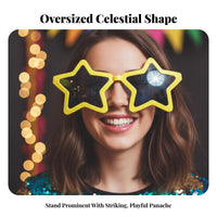 Giant stellarShaped Glasses Oversized Design Novelty gazewear Photo prop for Women