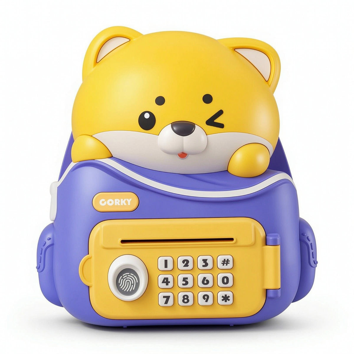Piggy Bank with Biometric Lock Digital Electronic Piggy Bank Electronic Currency Box with Keypad Automatic Toy Educational