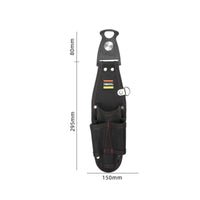 1680D Oxford Material Rotating Tool Pouch Multiple Pockets Screwdriver Pouch Heavy-Duty Work Gear Tear-Resistant