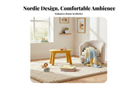 Rounded Corners Molded Plastic Play Table and Chairs Easy to Clean Minimalist Plastic Furniture Set Stable Design kids' Furnishings Multifunctional for Toddlers, Preschoolers, Reading Corner, Kindergarten, Preschool, Daycare