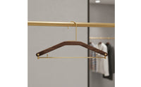 Non-Slip Hanger Space-Saving Hanger with Metal Hook Curved Clothes Hangers for Closet, Wardrobe, Boutique