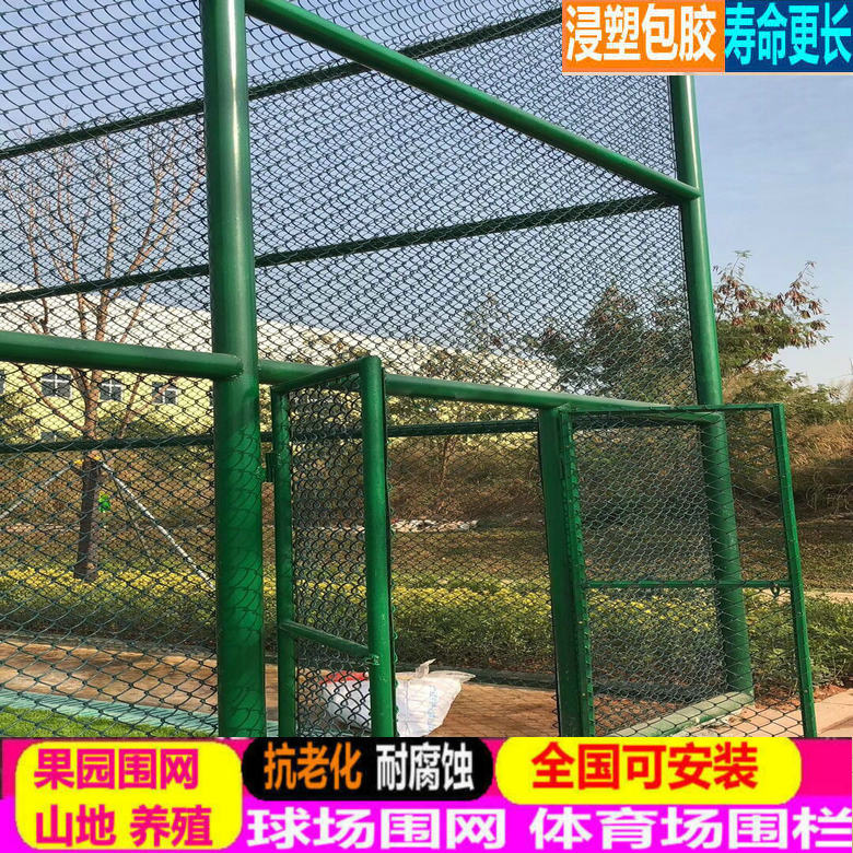 Galvanized PVC Coated Chain Link Fence for Tennis Courts and Farms