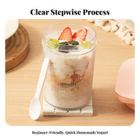 Portable Greek Yogurt Strainer Airtight Lid Greek Yogurt Creator Cup Leak-Proof for DIY Foodies, Fitness Enthusiasts, Travel, Gym, Office