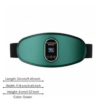 Heated Waist Massage Belt Digital Display Wearable Massage Belt Heated Back Massager Contoured Personal Care Gadget Portable