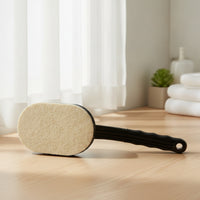 Easy-Grip Felt Pad Brush with Curved Handle Fresh Glass Polishing Brush for DIYers