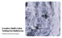 Large Coverage Stretchable arachnid Web Stretchy Artificial arachnid Web Set Indoor & outdoordoor Use Halloween decor DIY for event Organizers, Families, decorerty owners, spooky attraction, breakoutdoor-themed Room, outdoordoors, Garden