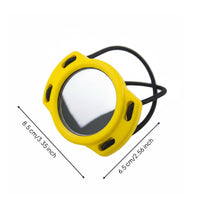 Diver's Self-Check Mirror Compact  Portable Retractable Scuba 360-Degree mirror° Rotation for Technical Divers