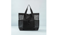 Reinforced Mesh Tote Bag Breathable Mesh Beach Bag Portable Lightweight for Pool
