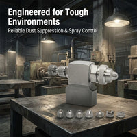 Stainless Steel Gas Cooling Atomization Nozzle, Industrial Facility Dust Remove Nozzle, Fine Mist Fogging Nozzle, Water Treatment Nozzle