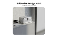Heavy Duty Lockable Money Box Lightweight Lockable Storage Box Reinforced Corners Metal Document Case Soft Interior Lining for Business Owners, Professionals, Office, Retail Outlet, Workshop, Worksites