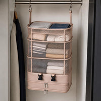 Japanese Style Travel Hanging Organizer Bag Multi-layer Foldable Compression Pouch for Business Trips
