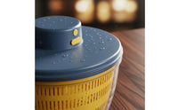 Electric Salad Dryer Multifunctional Push-Button Vegetable Dryer Multipurpose Design Automatic Lettuce Dryer for Home Cooking