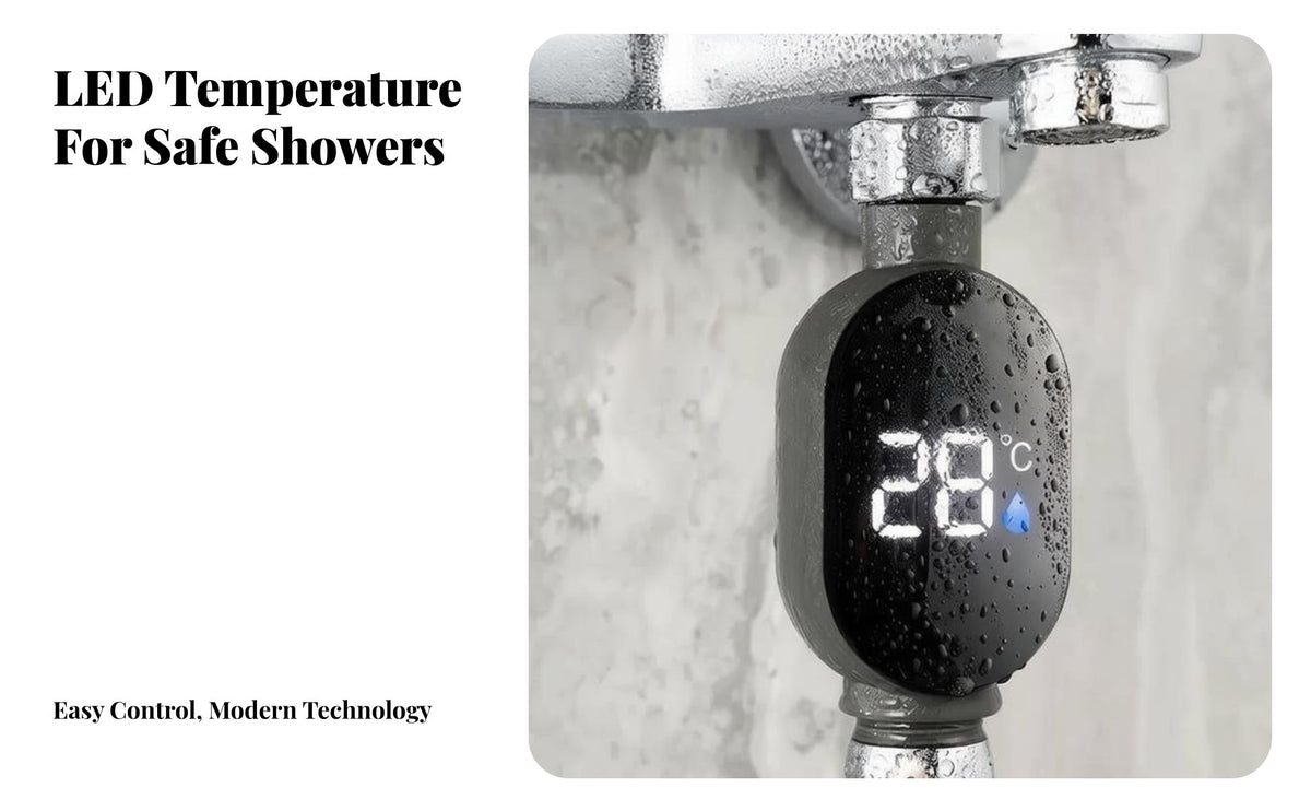 Infant Bath Thermometer Instant Digital Shower Thermometer Water Resistant Shower Water Temperature Gauge for Infants, Parents, Bathtub, Kitchen Sink