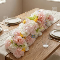 Layered Petals Artificial Flower Garland Chrysanthemum-Style Style Flower Garland Daisy-Like flowerLike Flowers Clustered Floral Spray Foliage Accents