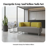 Minimalist design Sofa, Armchair, and Table Group Modern Design Reception Area Set Business visual design business Furniture configurable Configuration for Studio Owners, Office Managers, Interior Designers, Waiting Room, Lounge, Lobby