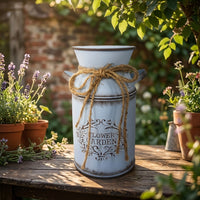 Plant Pots and Hanging Basket for Garden Decor, Oval Iron Wall Planter with Stamping Process, Retro Balcony Planters, Unique Teacher Gift Style