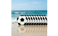 10 Pieces Black-and-White Soccer Party Favor Bag Glossy Soccer Favor Bag