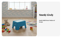 Practical Non-Slip Step Stool Water-Resistant Non-Slip Bath Stool Lightweight and Portable Footrest Thickened Construction for Children, Parents, Bathroom, Entryway, Bedroom, Living Room