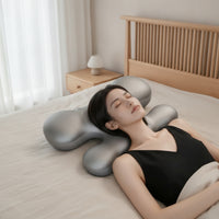 Side Sleeper Contour Pillow Ergonomic Memory Foam Pillow Contoured Bedding Pressure Relief for Bedroom, Salon