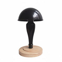 Tabletop Hat Stand Detachable Design Hairpiece Stand Wooden Base Stable Support for Retail Store