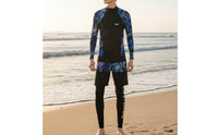 Family Matching Swimsuit Quick Dry Long Sleeve Zip up Surf Shirt Sun Protection Long Sleeve Swimsuit for Kids, Men, Snorkeling, Surfing, Diving