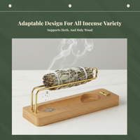 Incense Stick Burner 4 in 1 Design Home Decor Multi Purpose Use Minimalist Style for Meditation Lovers, Homeowners, Bedroom, Spa