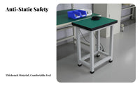 High Load Capacity Anti-Static Workbench Multi-Purpose Heavy-Duty Work Table Stable Structure Heavy Duty Work Table Adjustable Feet for Technicians, Factory Workers, Craftsmen, Warehouse, Garage, Studio, Basement