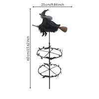 Witch Wind Rotator Spooky Wind Rotator with Witch Gothic-Themed