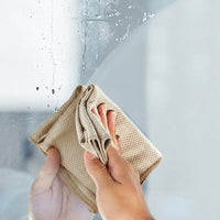 Thick Fish Scale Cloth and Microfibre Cloth, Cleaning Cloths for Glass, High Absorbency Reusable 30x30cm Polishing Rag