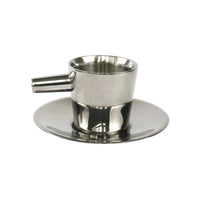 Espresso Cup with Saucer Stainless Steel Coffee Cup with Saucer Double-Walled