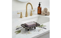 Soap Dish Cast Iron Decorative Soap Holder with Feet Ventilated Hardware for Washroom